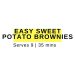 easy sweet potato brownies